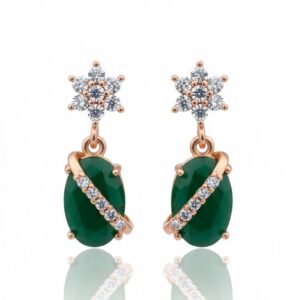 AD Green Stone Earrings