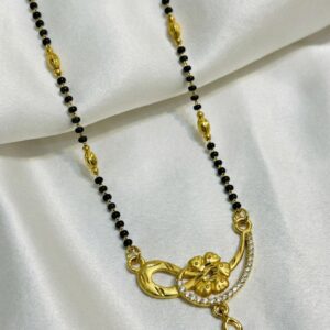 Short American Diamond studded Mangalsutra