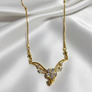 American Diamond Necklace with Pendant